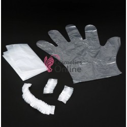 Manta de protectie de unica folosinta cu manusi, casca unica si protectie urechi, Set 4 piese